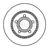 BORG & BECK Тормозной диск BBD4972